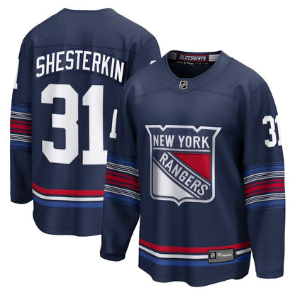 Men's New York Rangers Igor Shesterkin Navy Alternate Jersey