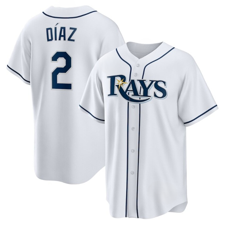 Men's Tampa Bay Rays Yandy Díaz White Jersey