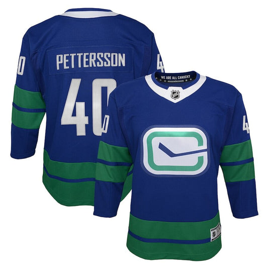 Men's Vancouver Canucks Elias Pettersson Royal Alternate Jersey