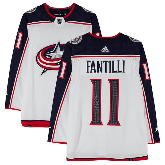 Men's Columbus Blue Jackets Adam Fantilli White Jersey