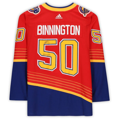 Men's St. Louis Blues Jordan Binnington Red Jersey