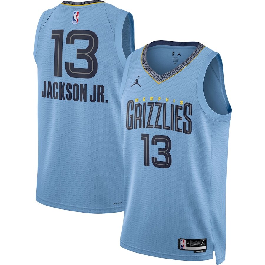 Men's Memphis Grizzlies Jaren Jackson Jr. Light Blue Jersey