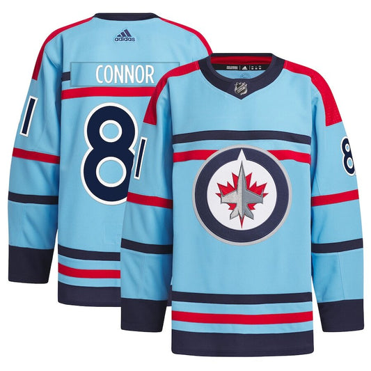 Men's Winnipeg Jets Kyle Connor Light Blue Jersey