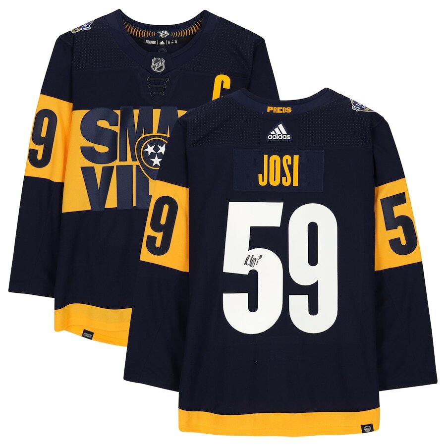 Men's Nashville Predators Roman Josi Navy Jersey