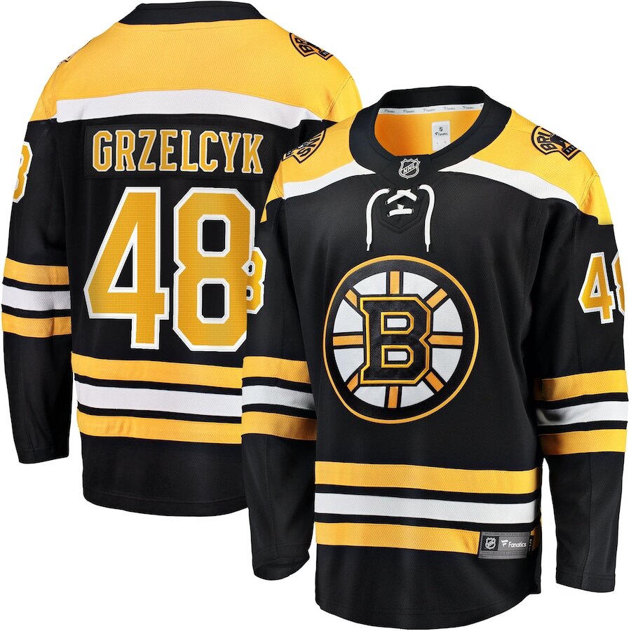 Men's Boston Bruins Matt Grzelcyk Black Jersey