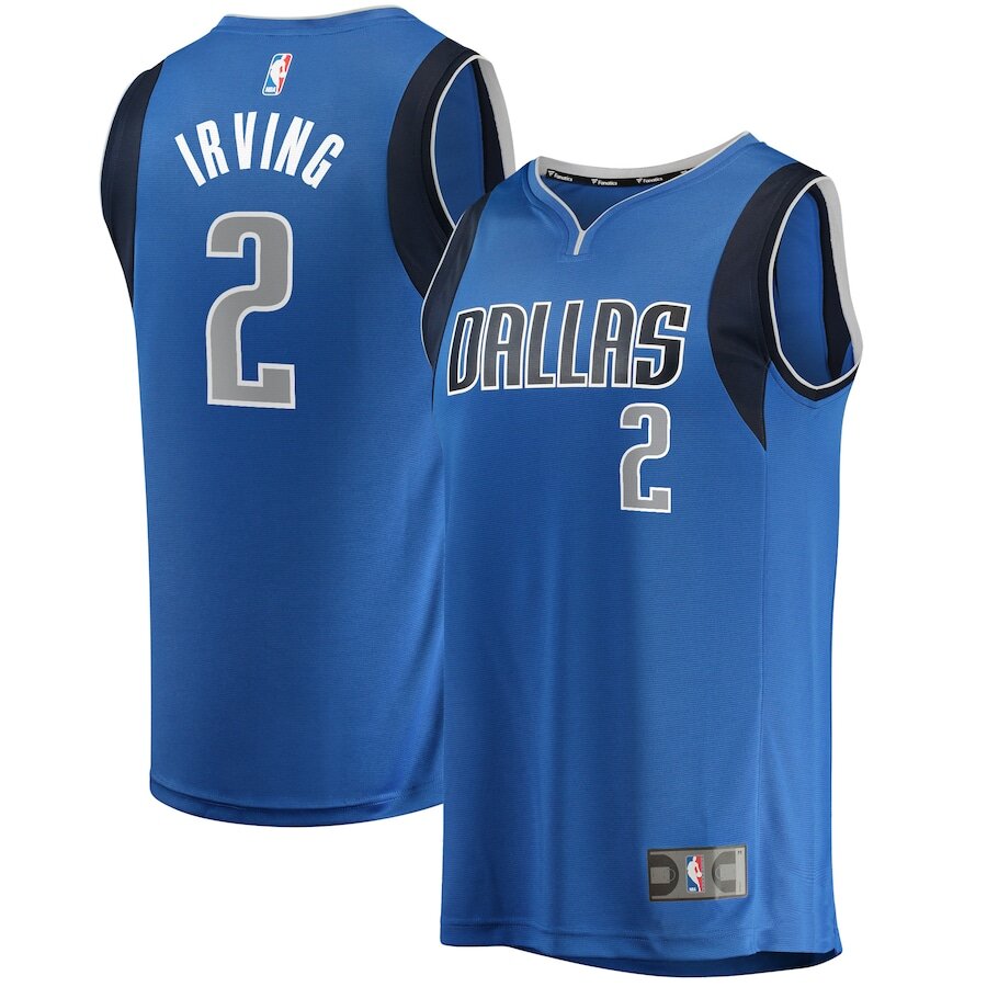 Men's Dallas Mavericks Kyrie Irving Blue Jersey