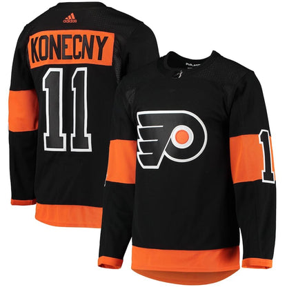 Men's Philadelphia Flyers Travis Konecny Black Alternate Jersey