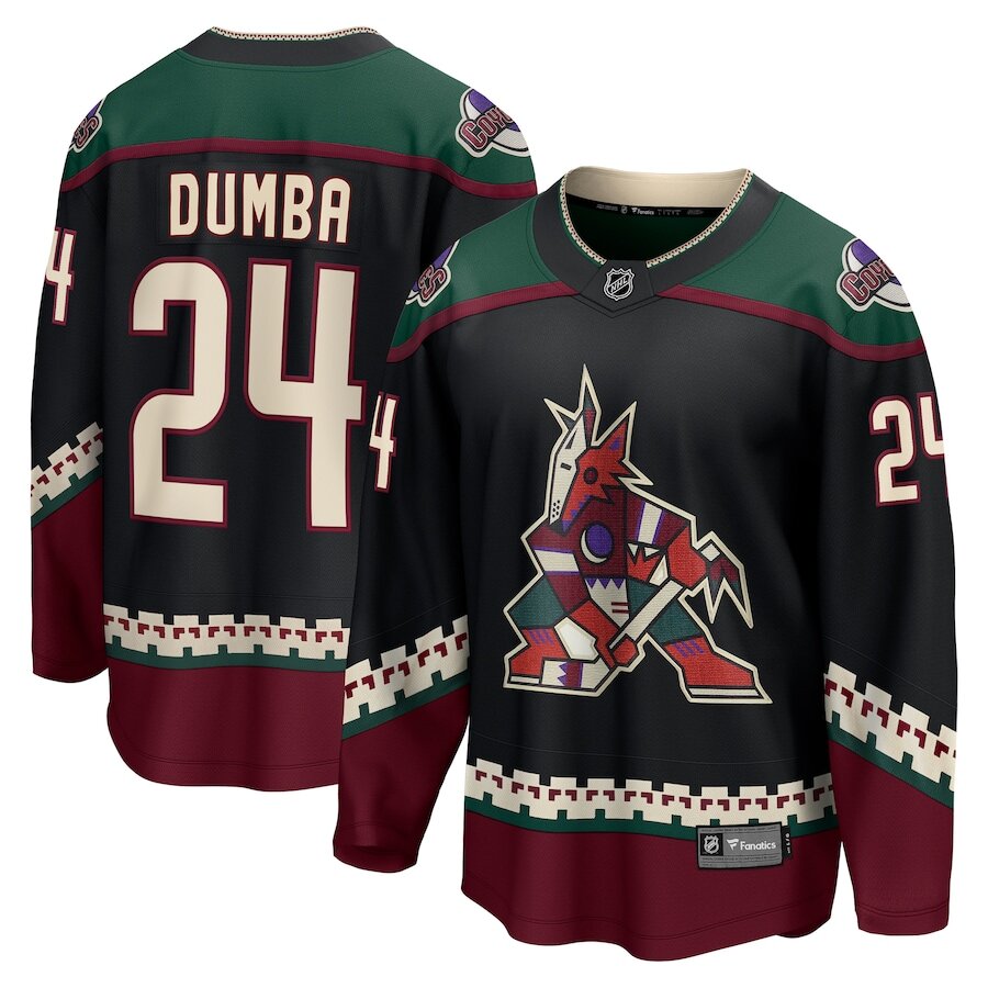 Men's Arizona Coyotes Matt Dumba Black Jersey