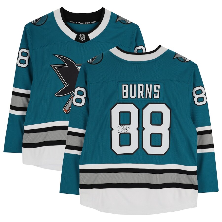 Men's San Jose Sharks Brent Burns Teal Jersey