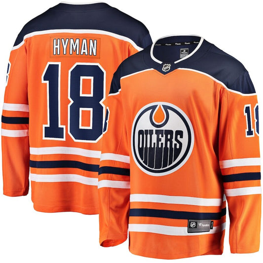 Men's Edmonton Oilers Zach Hyman Orange Jersey