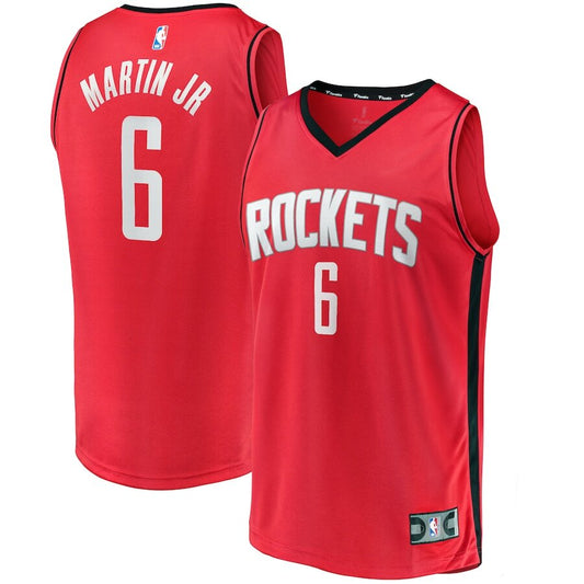 Men's Houston Rockets Kenyon Martin Jr. Red Jersey