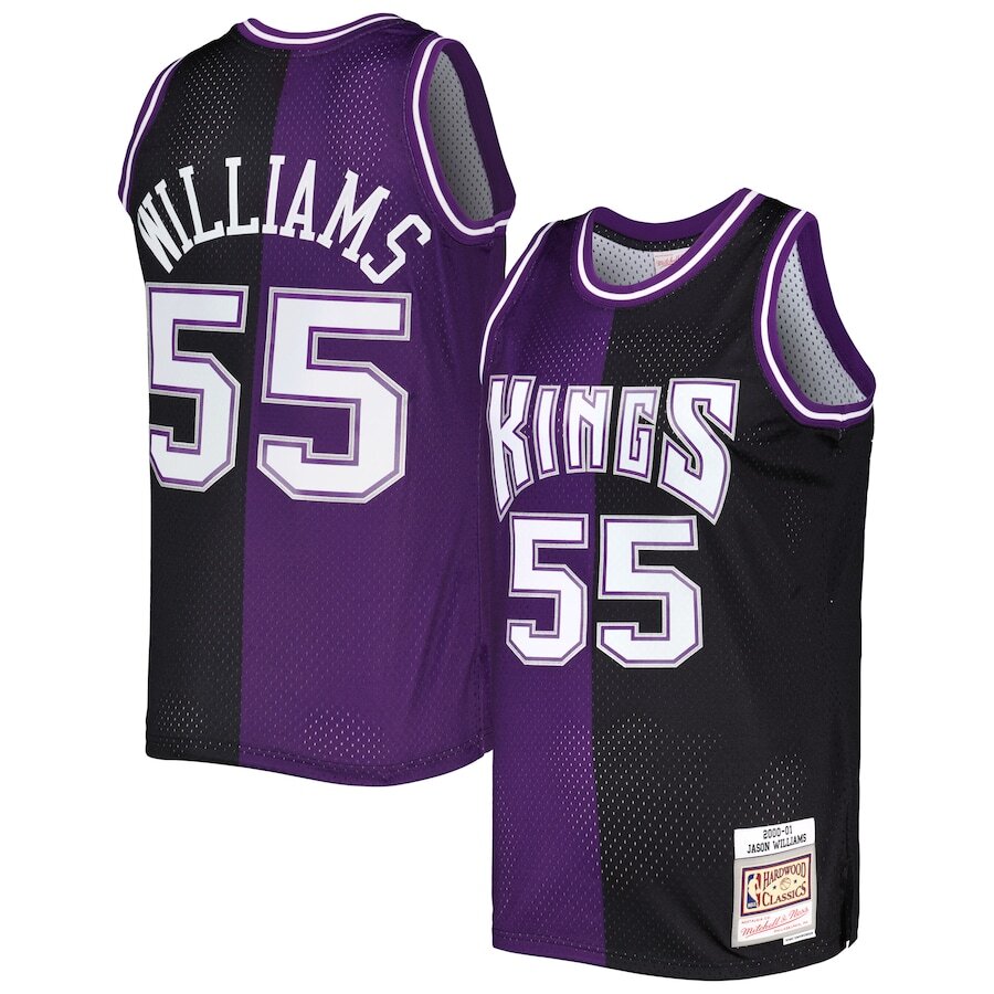 Men's Sacramento Kings Jason Williams Purple/Black Jersey