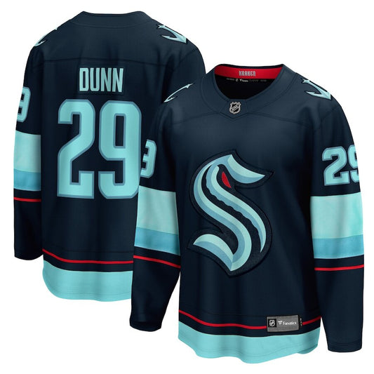 Men's Seattle Kraken Vince Dunn Blue Jersey