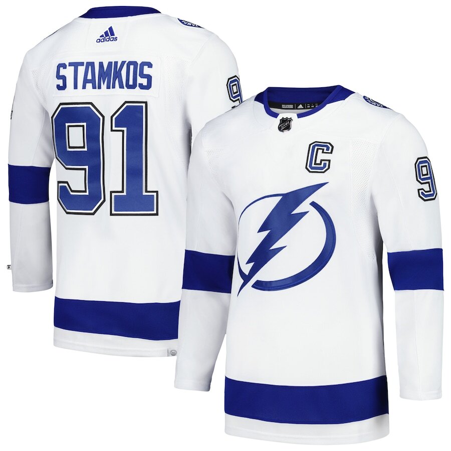 Men's Tampa Bay Lightning Steven Stamkos White Jersey