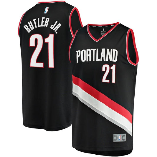 Men's Portland Trail Blazers John Butler Jr. Black Jersey