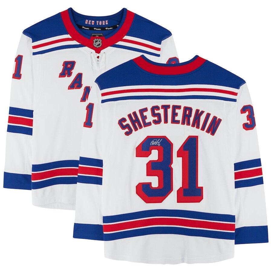 Men's New York Rangers Igor Shesterkin White Jersey