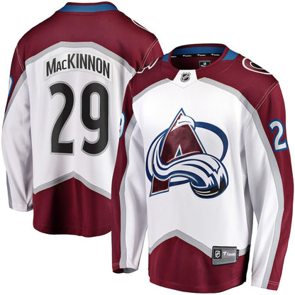 Men's Colorado Avalanche Nathan MacKinnon White Jersey