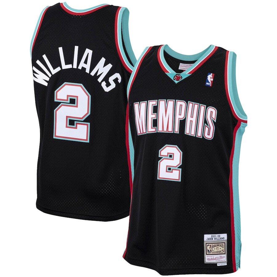 Men's Memphis Grizzlies Jason Williams Black Jersey