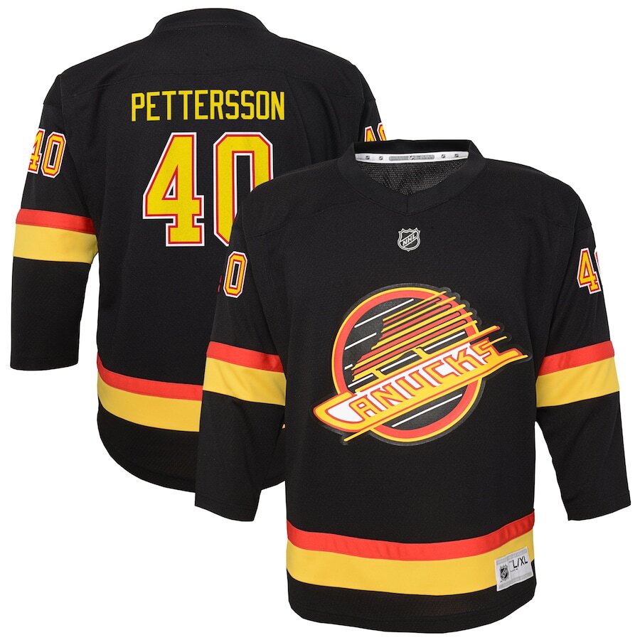 Men's Vancouver Canucks Elias Pettersson Black Jersey