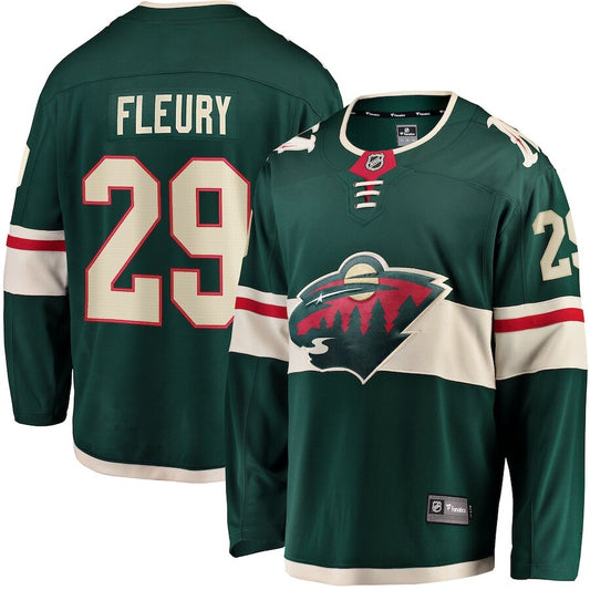 Men's Minnesota Wild Marc-Andre Fleury Green Jersey