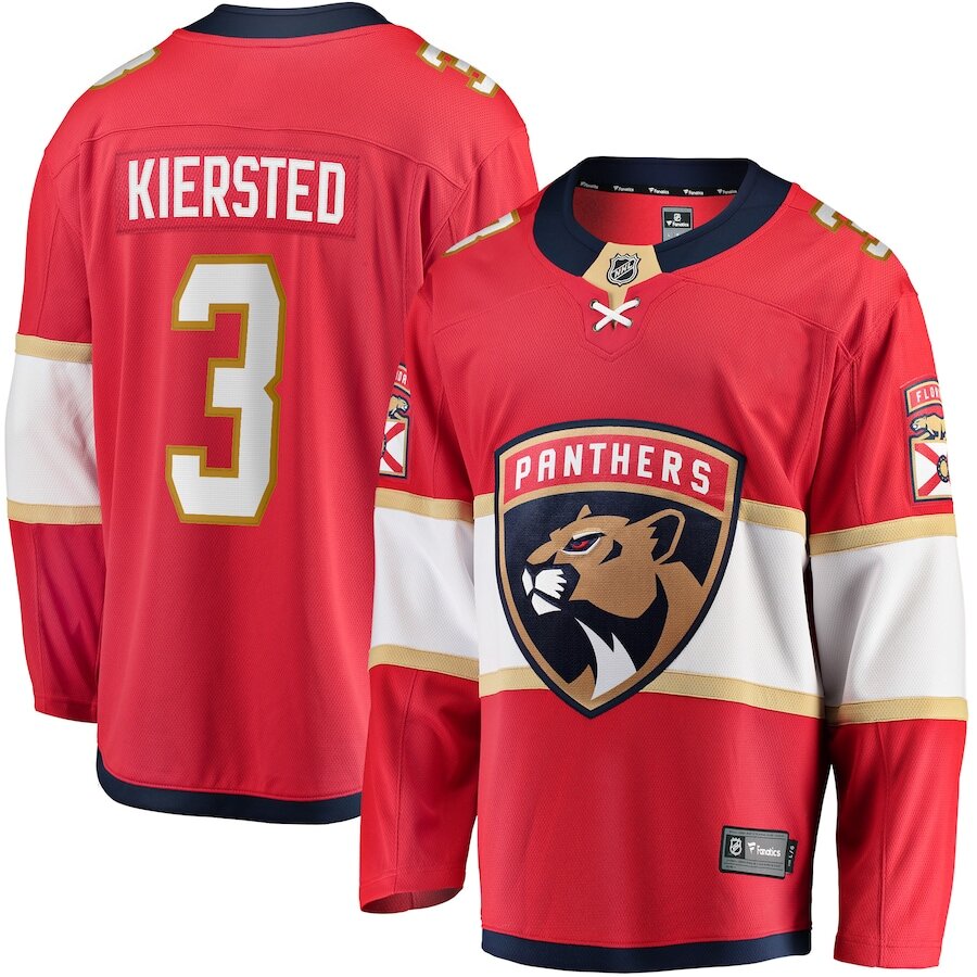 Men's Florida Panthers Matt Kiersted Red Jersey