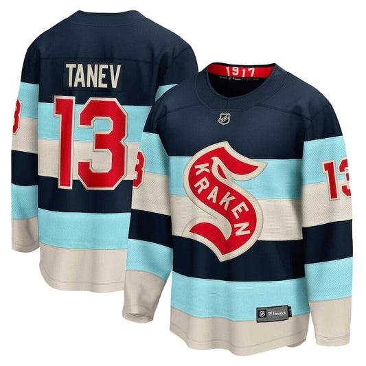 Men's Seattle Kraken Brandon Tanev Deep Sea Blue Jersey