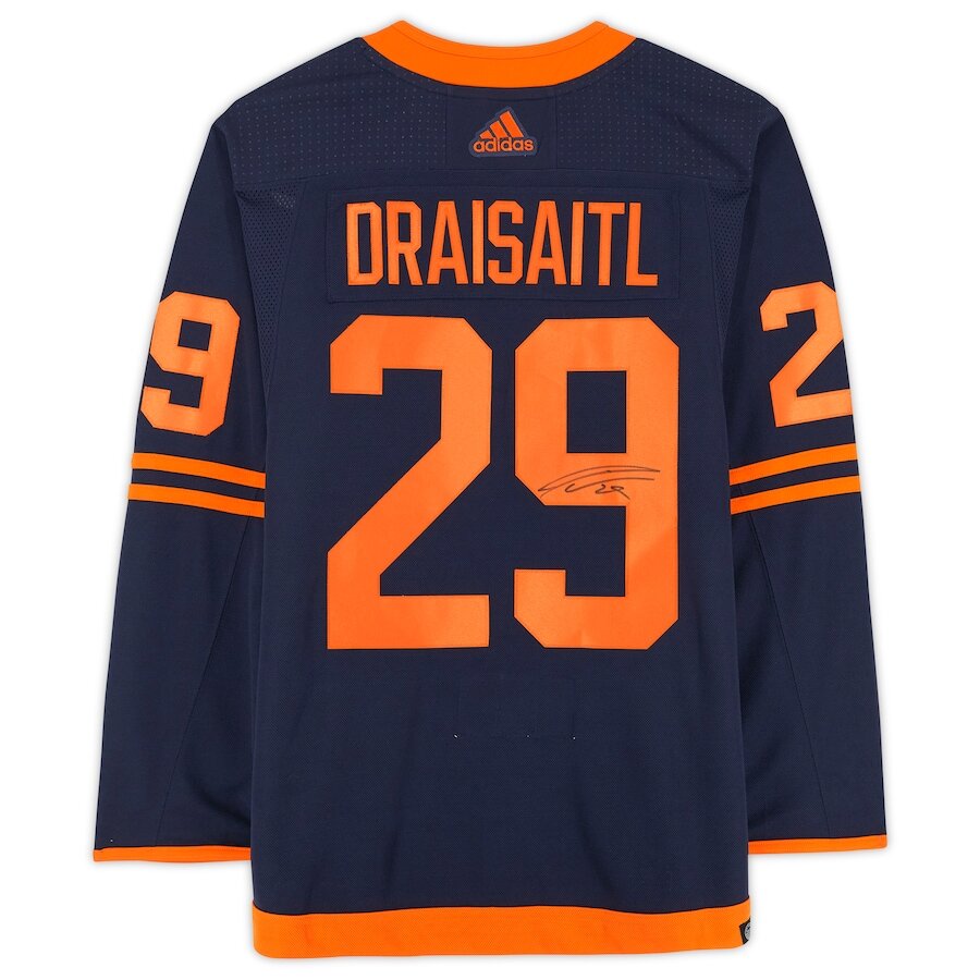 Men's Edmonton Oilers Leon Draisaitl Navy Alternate Jersey