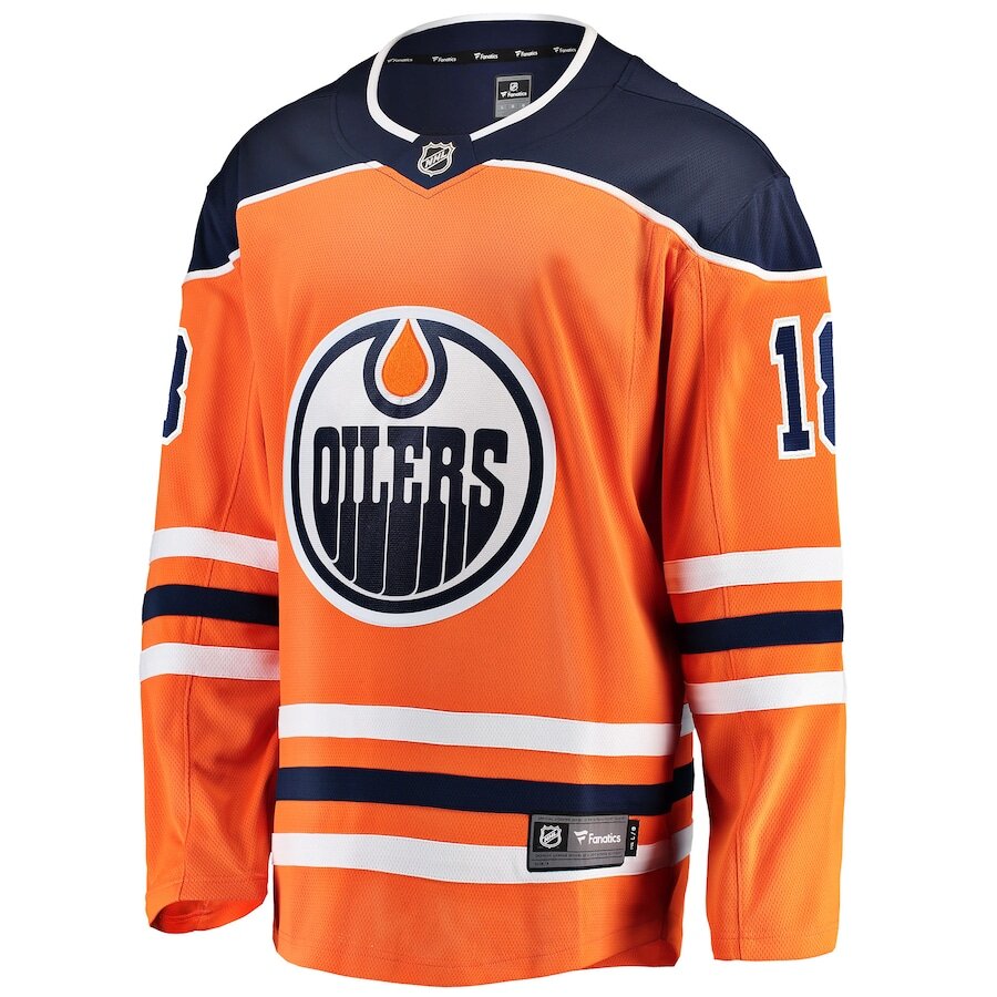 Men's Edmonton Oilers Zach Hyman Orange Jersey