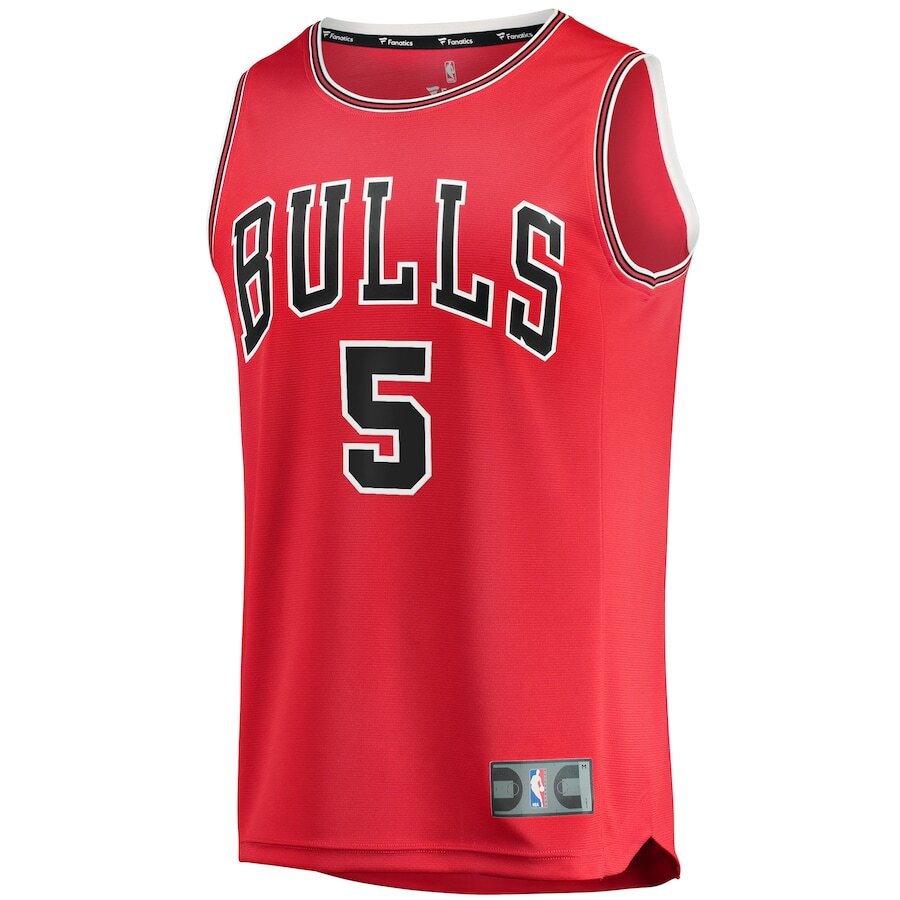 Men's Chicago Bulls Derrick Jones Jr. Red Jersey