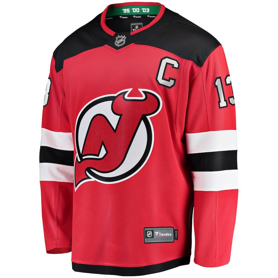 Men's New Jersey Devils Nico Hischier Red Jersey