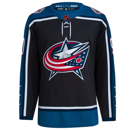 Men's Columbus Blue Jackets Elvis Merzlikins Black Jersey