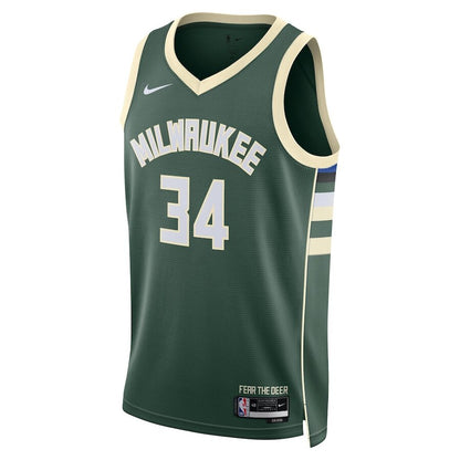 Men's Milwaukee Bucks Giannis Antetokounmpo Hunter Green Jersey