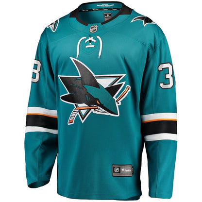 Men's San Jose Sharks Mario Ferraro Teal Jersey