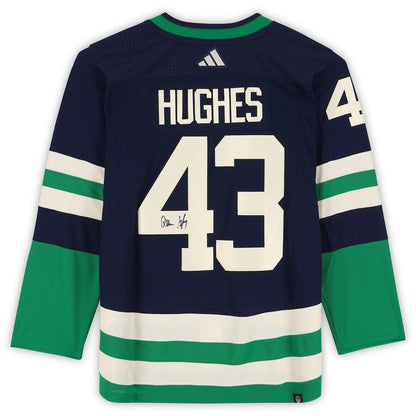 Men's Vancouver Canucks Quinn Hughes Royal Alternate Jersey