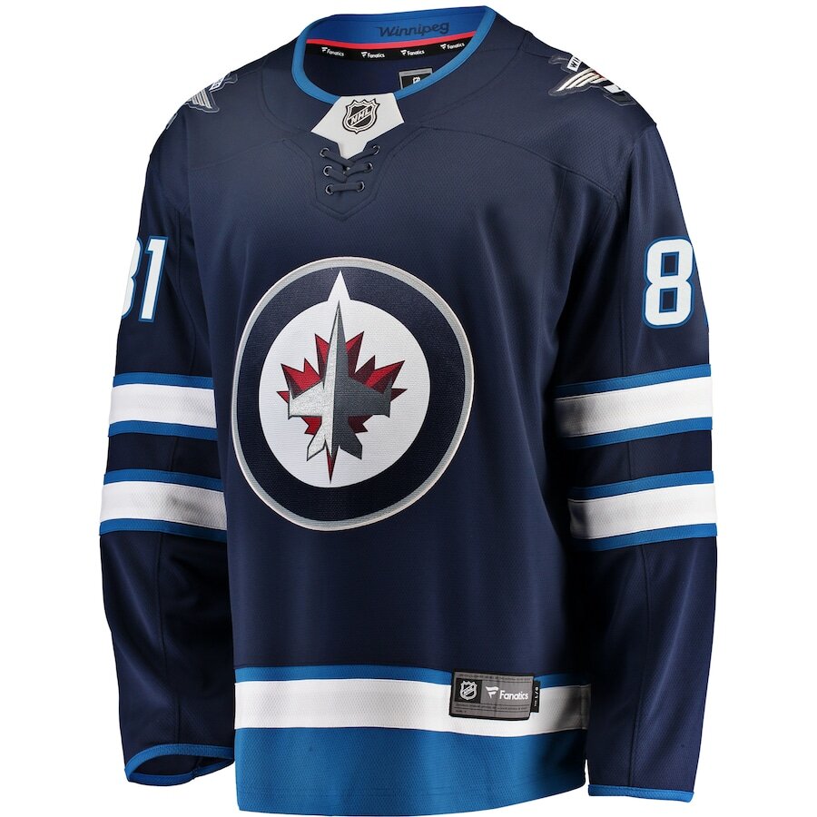 Men's Winnipeg Jets Kyle Connor Navy Jersey