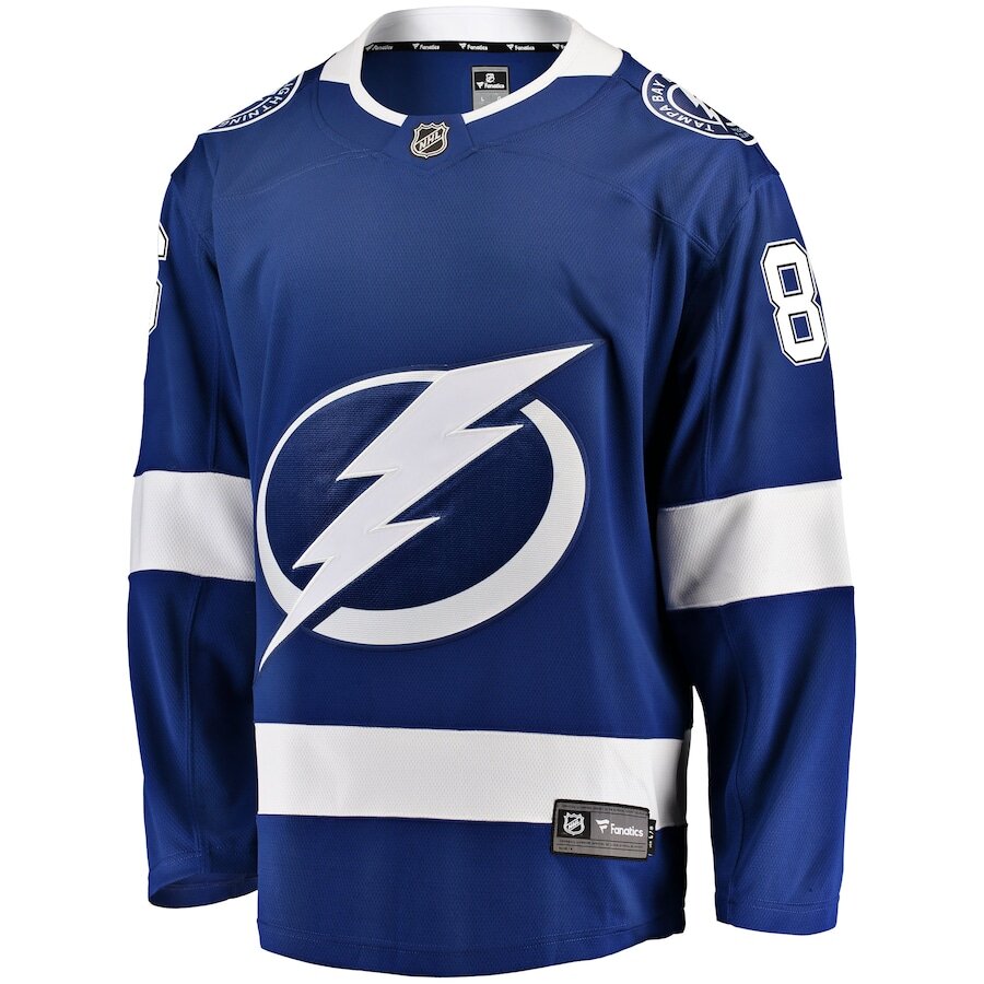 Men's Tampa Bay Lightning Nikita Kucherov Blue Jersey