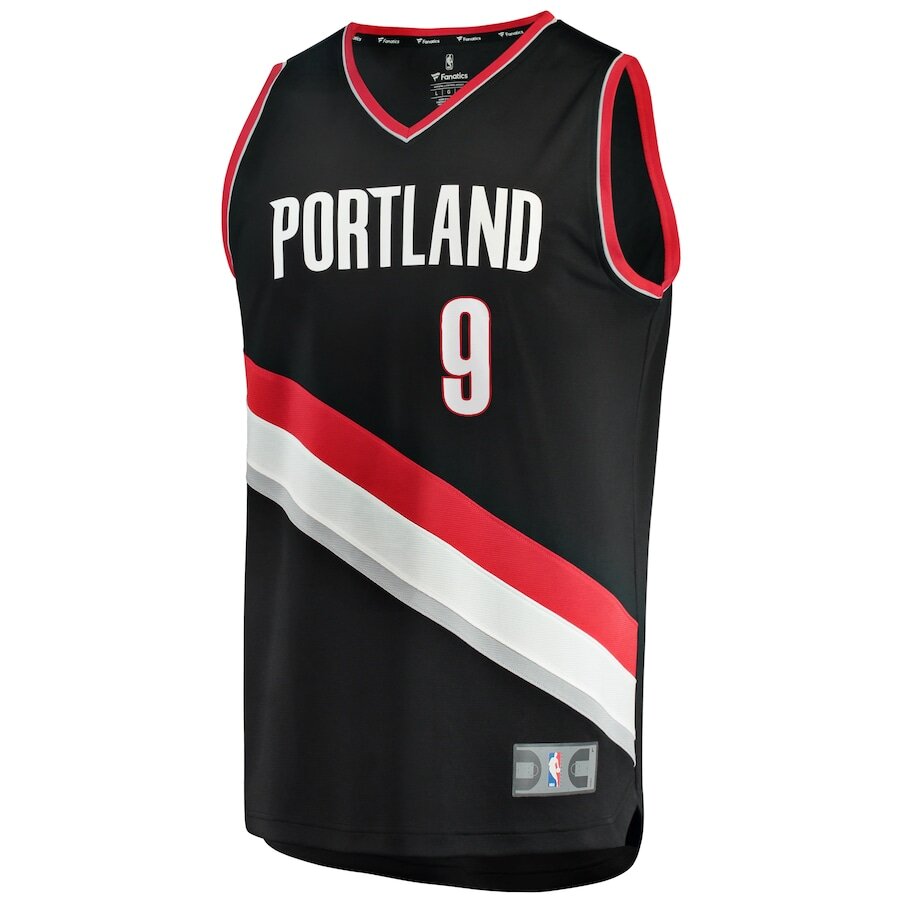 Men's Portland Trail Blazers Jerami Grant Black Jersey