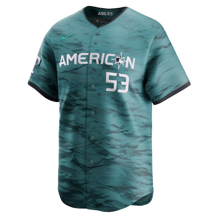 Men's Texas Rangers Adolis Garcia Nike Teal Jersey