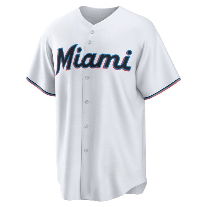 Men's Miami Marlins Luis Arraez White Jersey