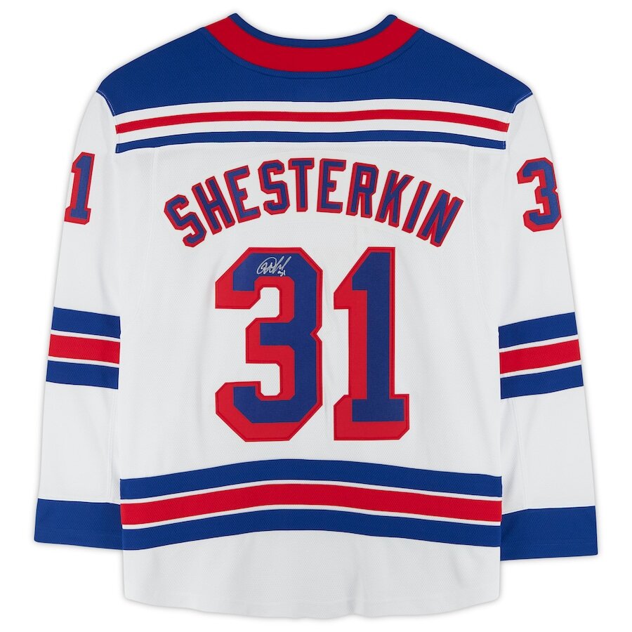 Men's New York Rangers Igor Shesterkin White Jersey