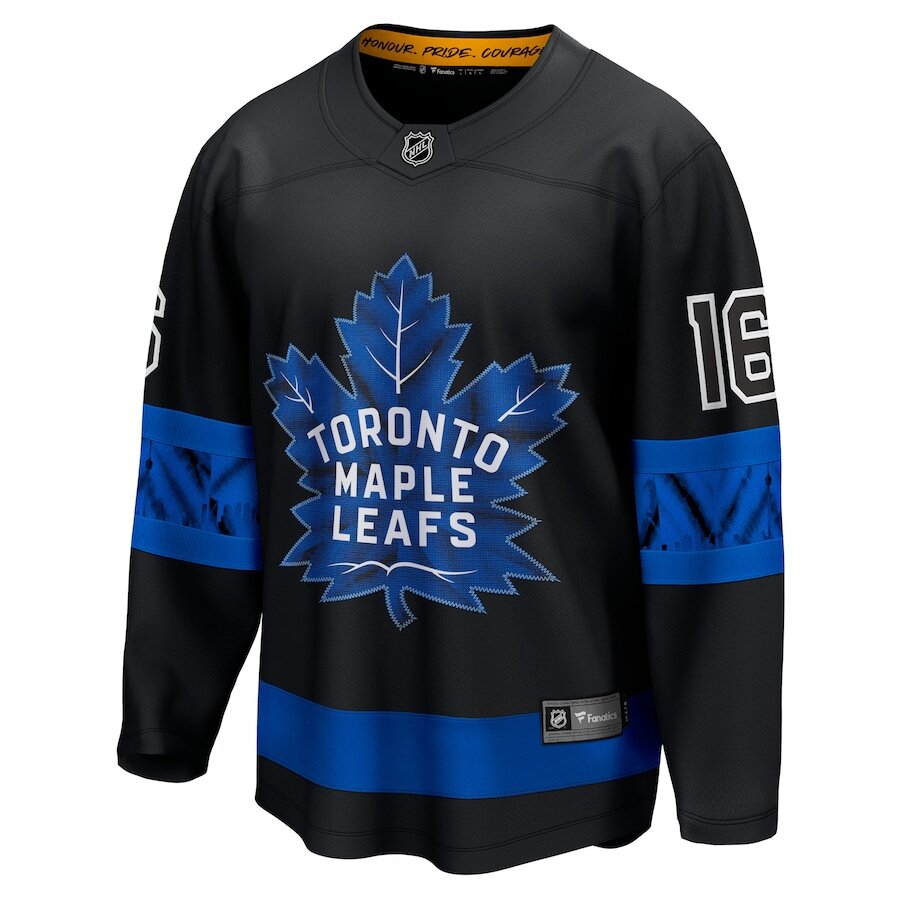 Men's Toronto Maple Leafs Mitchell Marner Black Alternate Jersey