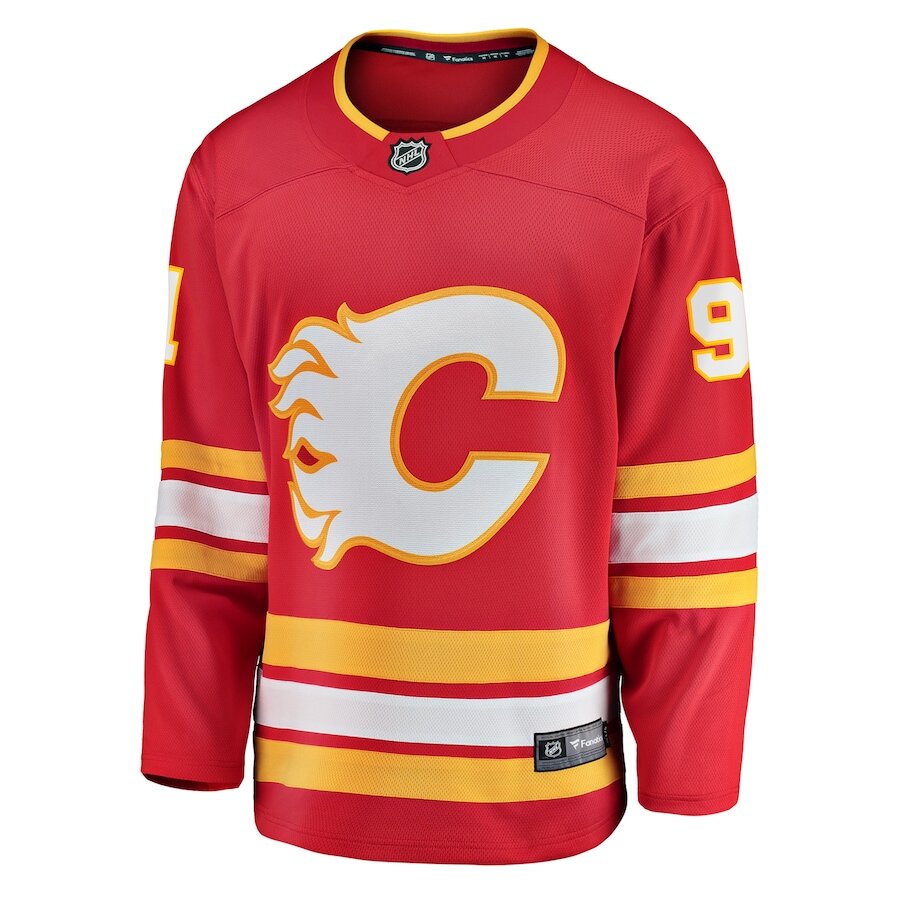 Men's Calgary Flames Nazem Kadri Red Jersey