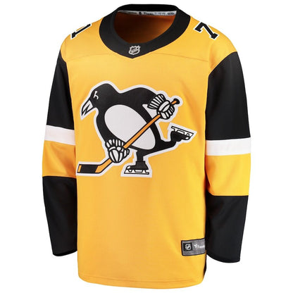 Men's Pittsburgh Penguins Evgeni Malkin Gold Alternate Jersey