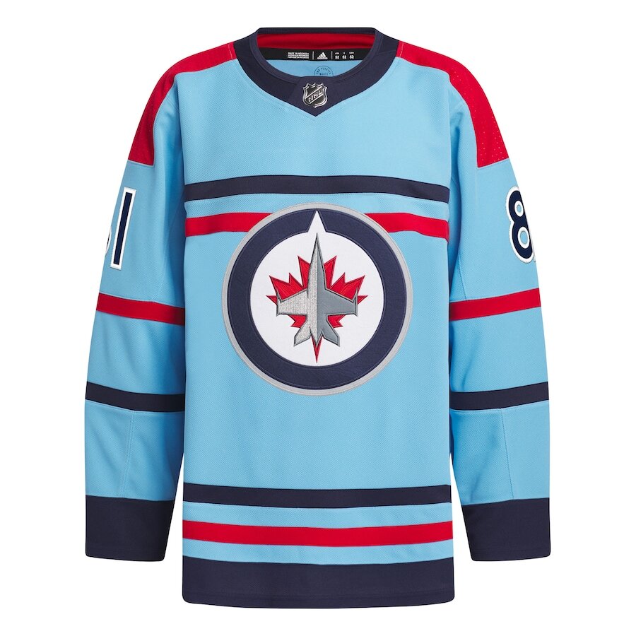 Men's Winnipeg Jets Kyle Connor Light Blue Jersey