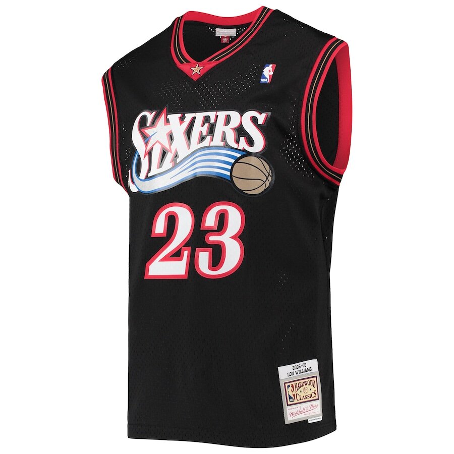 Men's Philadelphia 76ers Lou Williams Black Jersey