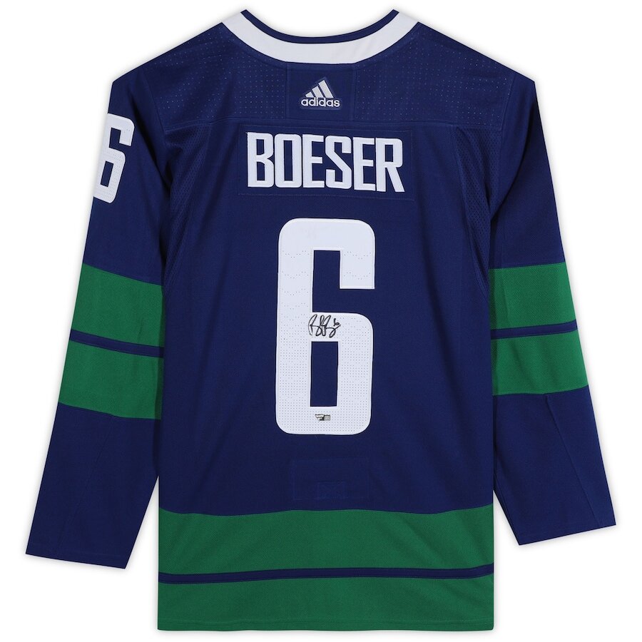 Men's Vancouver Canucks Brock Boeser Blue Alternate Jersey