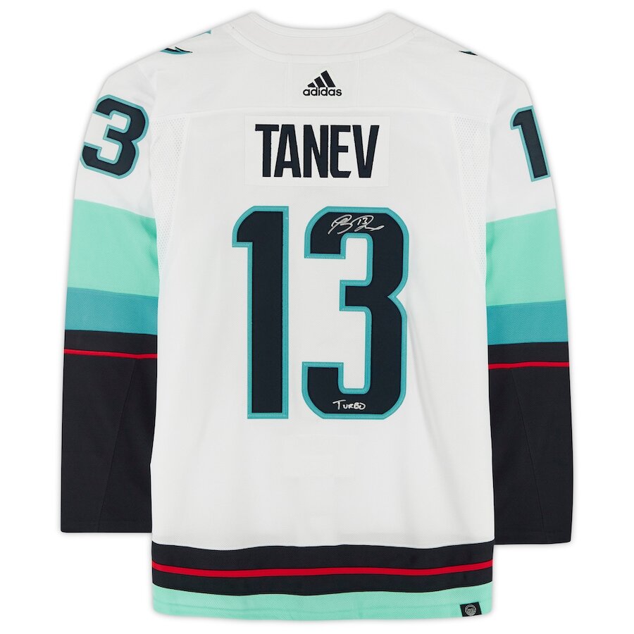 Men's Seattle Kraken Brandon Tanev White Jersey