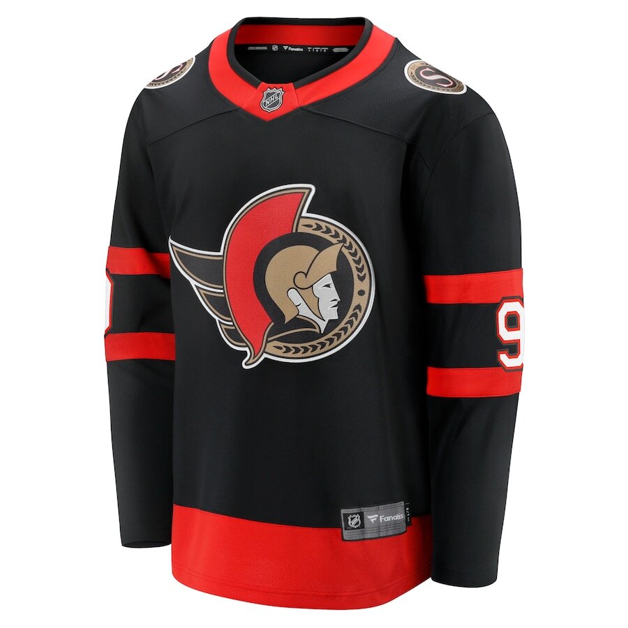 Men's Ottawa Senators Josh Norris Black Jersey