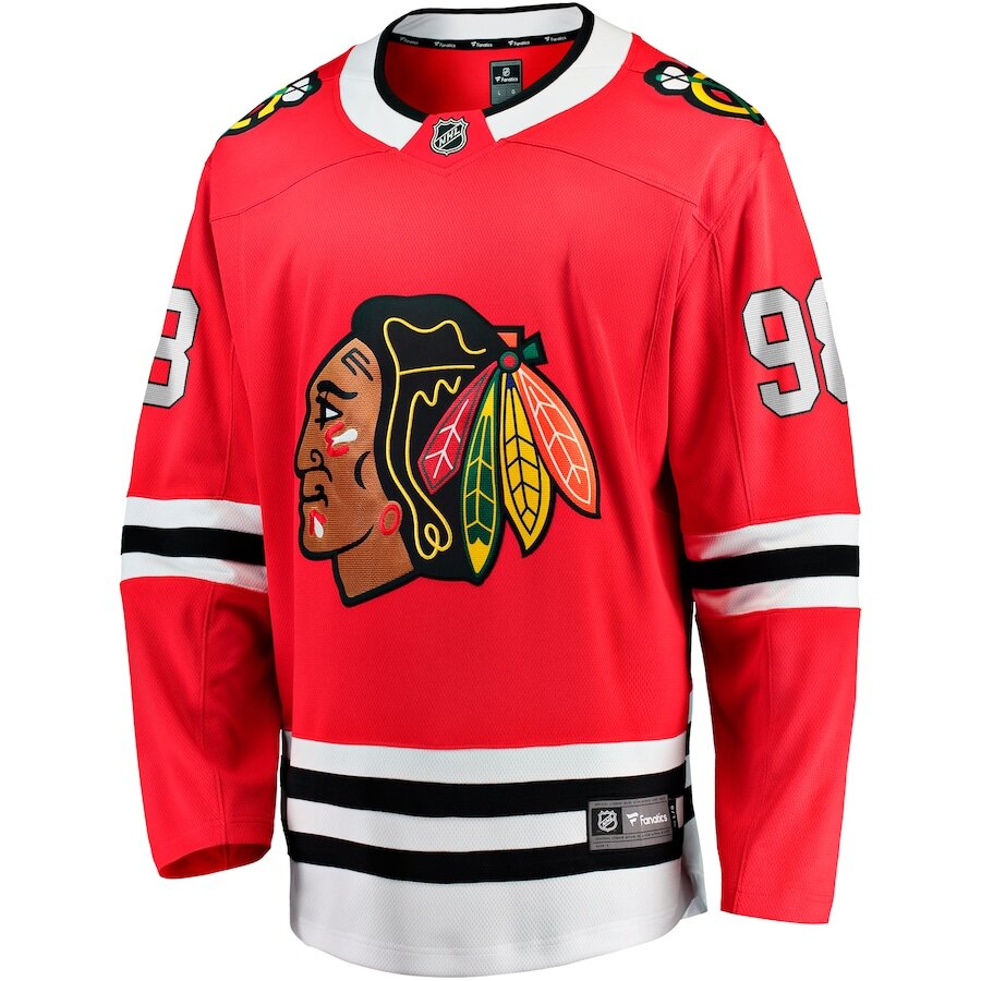 Men's Chicago Blackhawks Connor Bedard Red Jersey