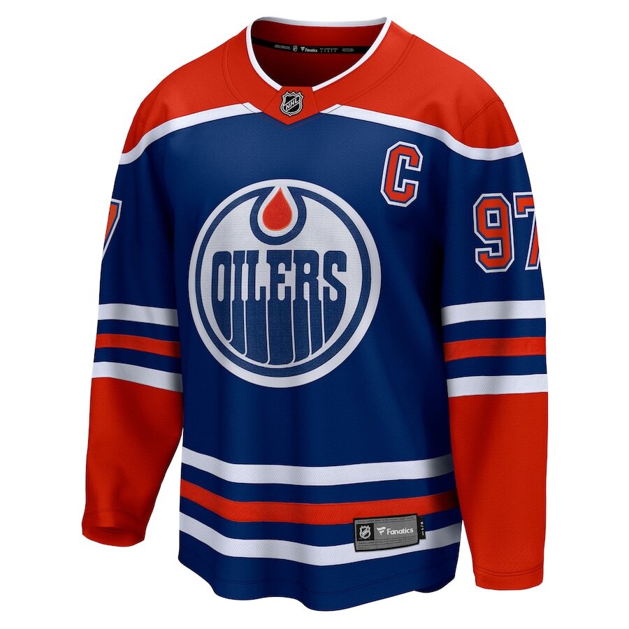 Men's Edmonton Oilers Connor McDavid Royal Jersey